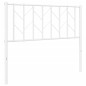 vidaXL Kopfteil Metall Weiß 100 cm