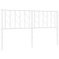 vidaXL Kopfteil Metall Weiß 150 cm vidaXL Kopfteil Metall Weiß 150 cm