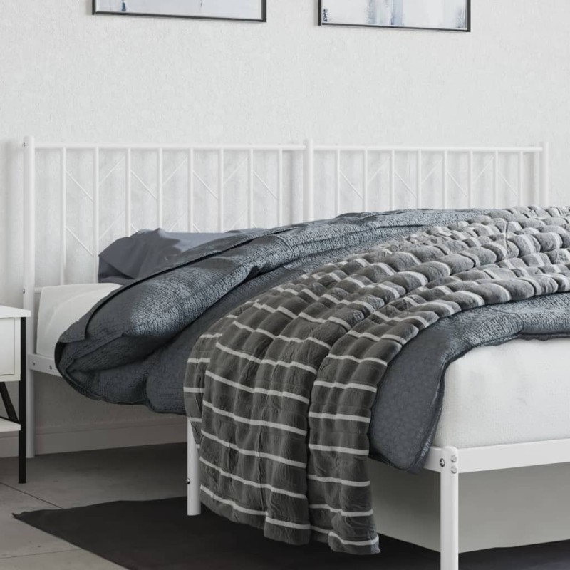 vidaXL Kopfteil Metall Weiß 180 cm vidaXL Kopfteil Metall Weiß 180 cm