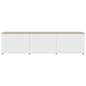 vidaXL TV-Schrank Weiß und Sonoma-Eiche 120x34x30 cm Holzwerkstoff vidaXL TV-Schrank Weiß und Sonoma-Eiche 120x34x30 cm Holzwerkstoff