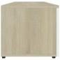 vidaXL TV-Schrank Weiß und Sonoma-Eiche 120x34x30 cm Holzwerkstoff vidaXL TV-Schrank Weiß und Sonoma-Eiche 120x34x30 cm Holzwerkstoff