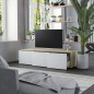 vidaXL TV-Schrank Weiß und Sonoma-Eiche 120x34x30 cm Holzwerkstoff vidaXL TV-Schrank Weiß und Sonoma-Eiche 120x34x30 cm Holzwerkstoff