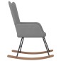 vidaXL Schaukelsessel mit Hocker Dunkelgrau Stoff vidaXL Schaukelsessel mit Hocker Dunkelgrau Stoff