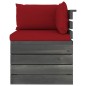 vidaXL Garten-Palettensofa 4-Sitzer mit Kissen Kiefer Massivholz vidaXL Garten-Palettensofa 4-Sitzer mit Kissen Kiefer Massivholz