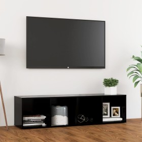 vidaXL TV-Schrank Schwarz 142,5x35x36,5 cm Holzwerkstoff