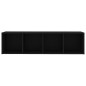 vidaXL TV-Schrank Schwarz 142,5x35x36,5 cm Holzwerkstoff vidaXL TV-Schrank Schwarz 142,5x35x36,5 cm Holzwerkstoff