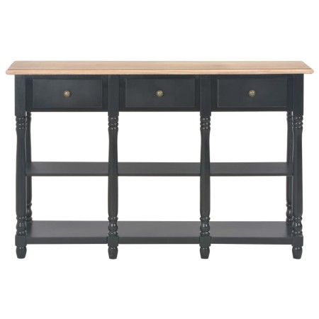 vidaXL Konsolentisch Schwarz 120x30x76 cm MDF