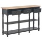 vidaXL Konsolentisch Schwarz 120x30x76 cm MDF vidaXL Konsolentisch Schwarz 120x30x76 cm MDF