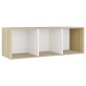vidaXL 3-tlg. TV-Schrank-Set Weiß Sonoma-Eiche Holzwerkstoff vidaXL 3-tlg. TV-Schrank-Set Weiß Sonoma-Eiche Holzwerkstoff