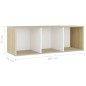 vidaXL 3-tlg. TV-Schrank-Set Weiß Sonoma-Eiche Holzwerkstoff vidaXL 3-tlg. TV-Schrank-Set Weiß Sonoma-Eiche Holzwerkstoff
