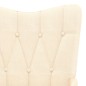 vidaXL Schaukelstuhl Creme Stoff vidaXL Schaukelstuhl Creme Stoff