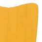 vidaXL Schaukelstuhl mit Hocker Senfgelb Samt vidaXL Schaukelstuhl mit Hocker Senfgelb Samt