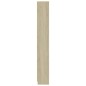 vidaXL Bücherregal 5 Fächer Weiß Sonoma-Eiche 60x24x175 Holzwerkstoff vidaXL Bücherregal 5 Fächer Weiß Sonoma-Eiche 60x24x175 Holzwerkstoff