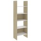 vidaXL Bücherregal Weiß und Sonoma-Eiche 60x35x180 cm Holzwerkstoff vidaXL Bücherregal Weiß und Sonoma-Eiche 60x35x180 cm Holzwerkstoff