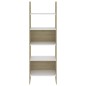 vidaXL Bücherregal Weiß und Sonoma-Eiche 60x35x180 cm Holzwerkstoff vidaXL Bücherregal Weiß und Sonoma-Eiche 60x35x180 cm Holzwerkstoff