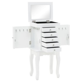 vidaXL Schmuckschrank Weiß