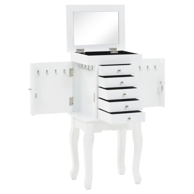 vidaXL Schmuckschrank Weiß vidaXL Schmuckschrank Weiß