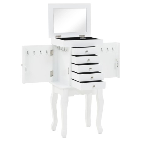 vidaXL Schmuckschrank Weiß