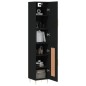 vidaXL Highboard Schwarz 34,5x34x180 cm Holzwerkstoff vidaXL Highboard Schwarz 34,5x34x180 cm Holzwerkstoff