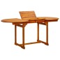 vidaXL Garten-Esstisch (120-170)x80x75 cm Massivholz Akazie vidaXL Garten-Esstisch (120-170)x80x75 cm Massivholz Akazie