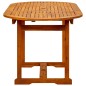 vidaXL Garten-Esstisch (120-170)x80x75 cm Massivholz Akazie vidaXL Garten-Esstisch (120-170)x80x75 cm Massivholz Akazie