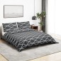 vidaXL Bettwäsche-Set Grau 200x200 cm Baumwolle vidaXL Bettwäsche-Set Grau 200x200 cm Baumwolle