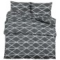 vidaXL Bettwäsche-Set Grau 200x200 cm Baumwolle vidaXL Bettwäsche-Set Grau 200x200 cm Baumwolle