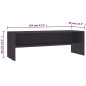 vidaXL TV-Schrank Grau 120x40x40 cm Holzwerkstoff vidaXL TV-Schrank Grau 120x40x40 cm Holzwerkstoff