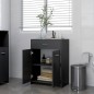 vidaXL Badezimmerschrank Grau 60x33x80 cm Holzwerkstoff vidaXL Badezimmerschrank Grau 60x33x80 cm Holzwerkstoff