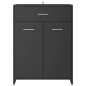 vidaXL Badezimmerschrank Grau 60x33x80 cm Holzwerkstoff vidaXL Badezimmerschrank Grau 60x33x80 cm Holzwerkstoff