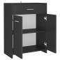 vidaXL Badezimmerschrank Grau 60x33x80 cm Holzwerkstoff vidaXL Badezimmerschrank Grau 60x33x80 cm Holzwerkstoff