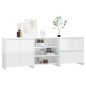 vidaXL 3-tlg. Sideboard Hochglanz-Weiß Holzwerkstoff vidaXL 3-tlg. Sideboard Hochglanz-Weiß Holzwerkstoff