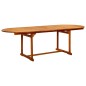 vidaXL Garten-Esstisch (160-240)x100x75 cm Massivholz Akazie vidaXL Garten-Esstisch (160-240)x100x75 cm Massivholz Akazie