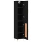 vidaXL Highboard Schwarz 34,5x34x180 cm Holzwerkstoff vidaXL Highboard Schwarz 34,5x34x180 cm Holzwerkstoff