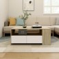vidaXL Couchtisch Weiß Sonoma-Eiche 102x55x42 cm Holzwerkstoff vidaXL Couchtisch Weiß Sonoma-Eiche 102x55x42 cm Holzwerkstoff