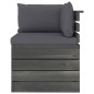 vidaXL Garten-Paletten-Ecksofa mit Kissen Kiefernholz vidaXL Garten-Paletten-Ecksofa mit Kissen Kiefernholz