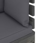 vidaXL Garten-Paletten-Ecksofa mit Kissen Kiefernholz vidaXL Garten-Paletten-Ecksofa mit Kissen Kiefernholz