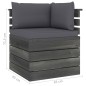 vidaXL Garten-Paletten-Ecksofa mit Kissen Kiefernholz vidaXL Garten-Paletten-Ecksofa mit Kissen Kiefernholz
