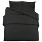 vidaXL Bettwäsche-Set Schwarz 240x220 cm Baumwolle vidaXL Bettwäsche-Set Schwarz 240x220 cm Baumwolle