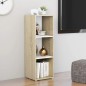 vidaXL TV-Schrank Weiß und Sonoma-Eiche 107x35x37 cm Holzwerkstoff vidaXL TV-Schrank Weiß und Sonoma-Eiche 107x35x37 cm Holzwerkstoff