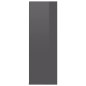 vidaXL Schuhregal Hochglanz-Grau 54x34x100,5 cm Holzwerkstoff vidaXL Schuhregal Hochglanz-Grau 54x34x100,5 cm Holzwerkstoff
