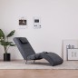 vidaXL Massage Chaiselongue mit Kissen Grau Wildleder-Optik vidaXL Massage Chaiselongue mit Kissen Grau Wildleder-Optik