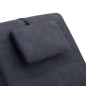vidaXL Massage Chaiselongue mit Kissen Grau Wildleder-Optik vidaXL Massage Chaiselongue mit Kissen Grau Wildleder-Optik