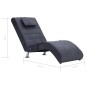 vidaXL Massage Chaiselongue mit Kissen Grau Wildleder-Optik vidaXL Massage Chaiselongue mit Kissen Grau Wildleder-Optik