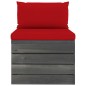 Garten-Palettensofa 4-Sitzer mit Kissen Kiefer Massivholz Garten-Palettensofa 4-Sitzer mit Kissen Kiefer Massivholz