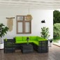 7-tlg. Garten-Sofagarnitur aus Paletten mit Kissen Kiefernholz 7-tlg. Garten-Sofagarnitur aus Paletten mit Kissen Kiefernholz