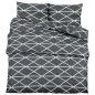 vidaXL Bettwäsche-Set Grau 200x220 cm Baumwolle vidaXL Bettwäsche-Set Grau 200x220 cm Baumwolle
