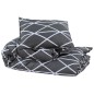 vidaXL Bettwäsche-Set Grau 200x220 cm Baumwolle vidaXL Bettwäsche-Set Grau 200x220 cm Baumwolle