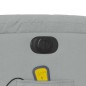 vidaXL Massagesessel Elektrisch Hellgrau Stoff vidaXL Massagesessel Elektrisch Hellgrau Stoff