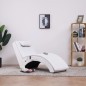 vidaXL Massage Chaiselongue mit Kissen Weiß Kunstleder vidaXL Massage Chaiselongue mit Kissen Weiß Kunstleder